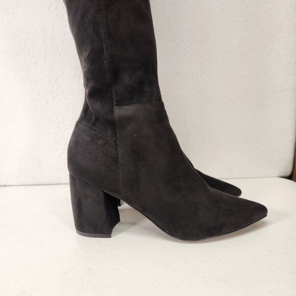 Steve Madden Nifty Pointed Toe Over The Knee Boots Black Women's Size 9M NWOT - Picture 7 of 12
